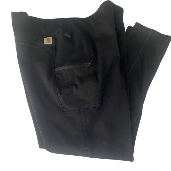Carhartt Womens Fitted Utility Leggings Black XX-Large Pants Outdoor Stretch - Picture 1 of 10